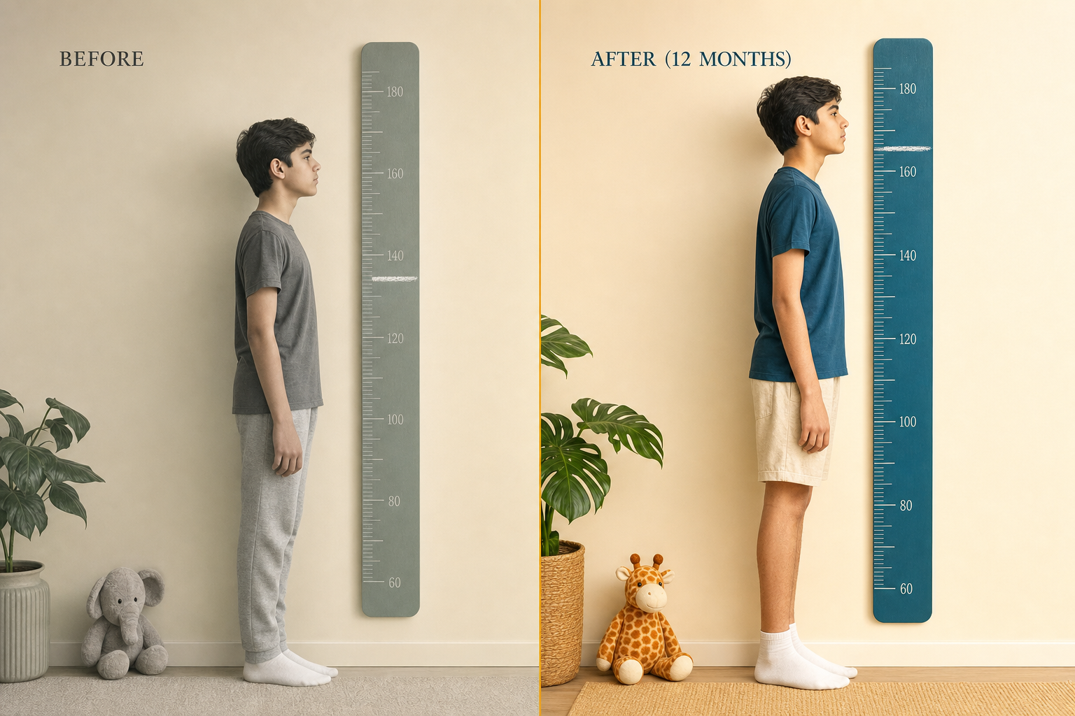 Growth chart — where your child could be